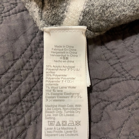 J. Crew Sweater Dress Gray and White Striped Turtleneck - Picture 11 of 12